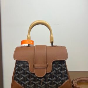 Top Handle Saigon Bag Small– Signature Geometric Pattern